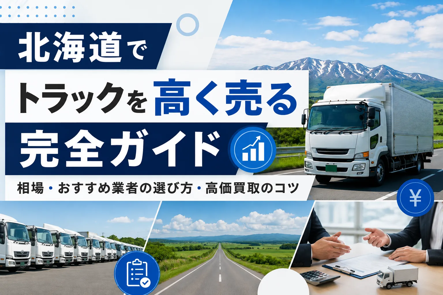 北海道でトラックを高く売る完全ガイド|相場・おすすめ業者の選び方・高価買取のコツ