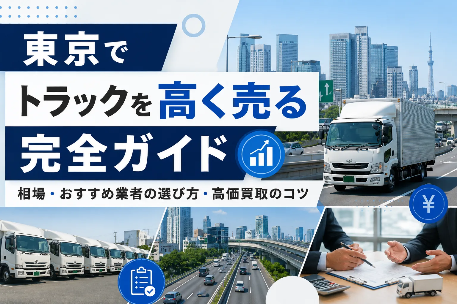 東京でトラックを高く売る完全ガイド|相場・おすすめ業者の選び方・高価買取のコツ