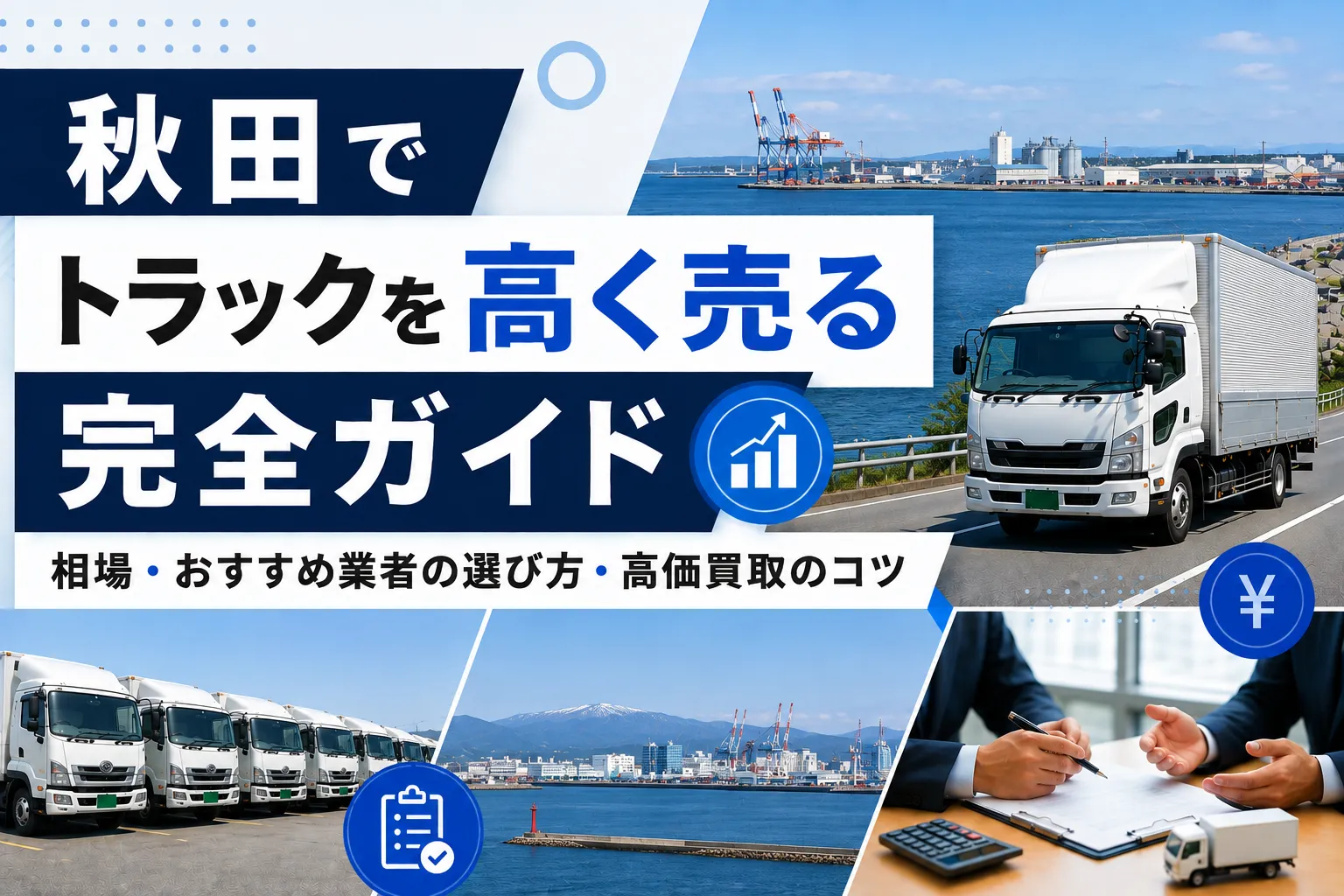 秋田県でトラックを高く売る完全ガイド｜相場・おすすめ業者の選び方・高価買取のコツ