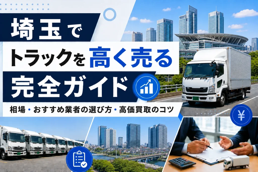埼玉県でトラックを高く売る完全ガイド｜相場・おすすめ業者の選び方・高価買取のコツ
