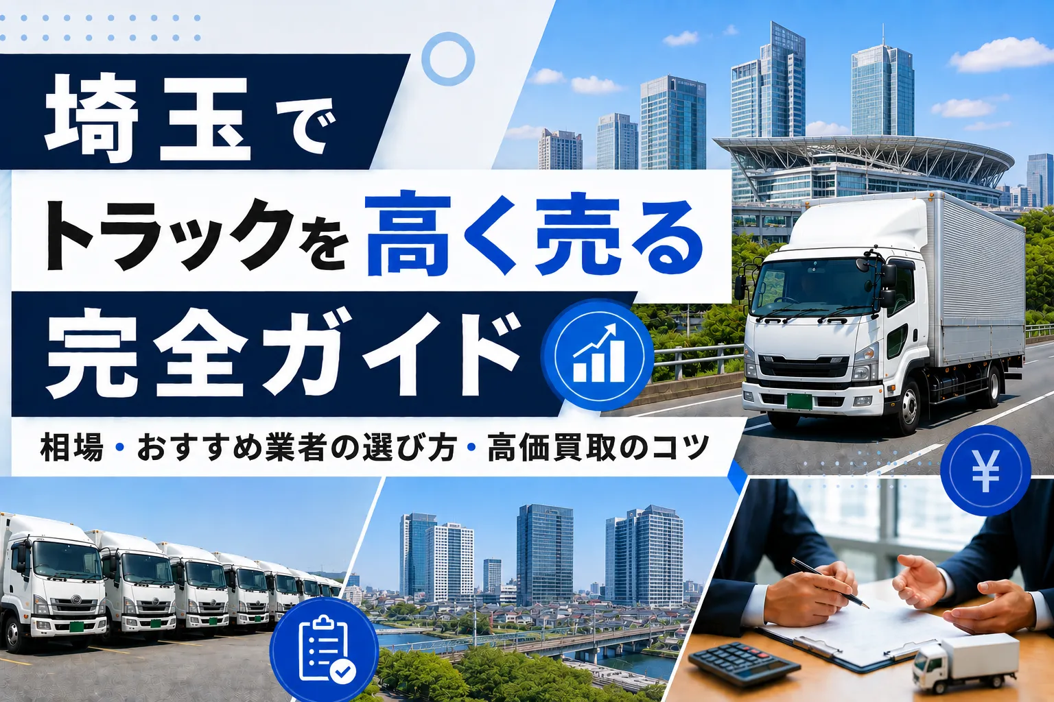 埼玉県でトラックを高く売る完全ガイド|相場・おすすめ業者の選び方・高価買取のコツ